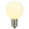 Vickerman 364536 - .96 watt G50 Warm White Ceramic LED Candelabra Screw (E12) Base (set of 5) Christmas Light Bulb (XLED5CG51) view 1