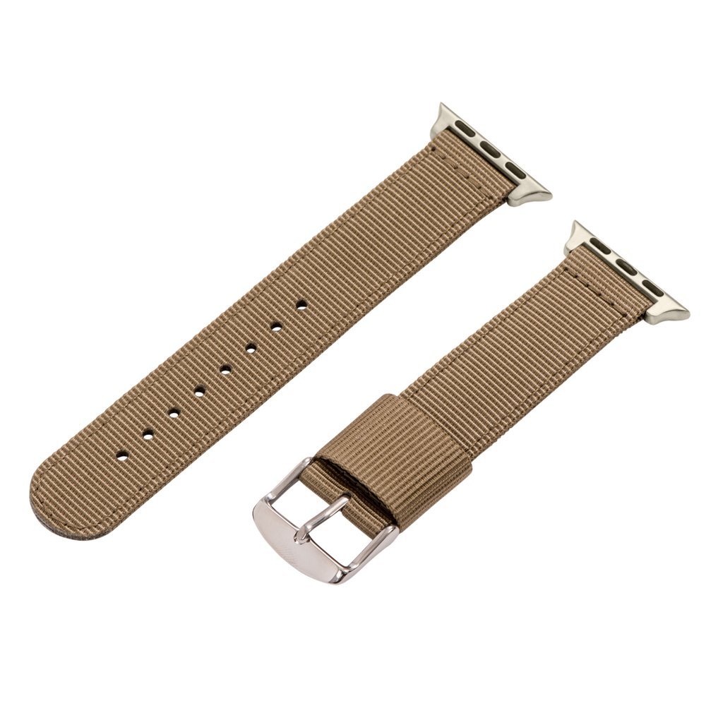 Clockwork Synergy - 2 Piece SS RAF Ballistic Band for 38mm Apple Watch (Tan)