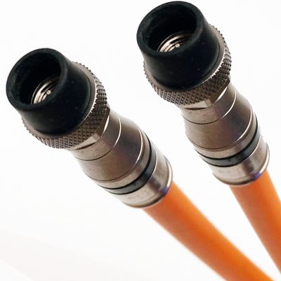 PHAT SATELLITE 260ft 3X Shields 14AWG 75 Ohm Gel Coat Braid Direct Burial RG-11 Underground COAXIAL Cable Belden PPC Anti-Corrosive Weather Boot CONNECTORS UL ETL Cut to Order Assembled in USA INTL