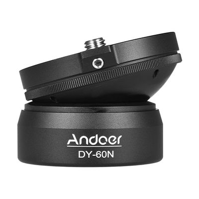 Andoer Tripod Leveling Base with Bubble Level for Canon Nikon Sony DSLR Camera