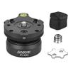 Andoer Tripod Leveling Base with Bubble Level for Canon Nikon Sony DSLR Camera view 3