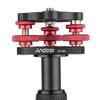 Andoer Tripod Leveling Base Leveler Tri-wheel Leveler with Bubble Level Bag for Canon Nikon Sony DSLR Camera view 2