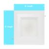 Westgate 15 Watt 6" Inch Recessed Lighting Kit with Baffle Trim - Square Shaped LED Retrofit Downlight - Premium Dimmable Light Fixture - Best Ceiling Lights - ETL Listed (3000K Soft White 1 Pack) view 4