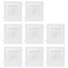 Westgate 15 Watt 6" Inch Recessed Lighting Kit with Baffle Trim - Square Shaped LED Retrofit Downlight - Premium Dimmable Light Fixture - Best Ceiling Lights - ETL Listed (3000K Soft White 8 Pack) view 1