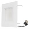 Westgate 15 Watt 6" Inch Recessed Lighting Kit with Baffle Trim - Square Shaped LED Retrofit Downlight - Premium Dimmable Light Fixture - Best Ceiling Lights - ETL Listed (3000K Soft White 8 Pack) view 2