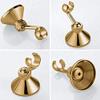 TINTON LIFE Universal Bathroom Adjustable Shower Head Wall Mount Holder Base Removable Bracket Shower Head Adapter for Kids or Adults(Triangle Titanium Gold) view 3