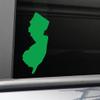 Nashville Decals New Jersey Vinyl Decal Laptop Car Truck Bumper Window Sticker, 6.5" x 3.5", Lime Green view 1