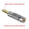 GEEKRIA 4.4mm Male to 2.5mm Balanced Female Headphones Adapter for 2.5mm 4-Pole Cable Connected to 4.4mm Player Device, Aluminum Alloy Conversion Audio Plug, Gold Plated view 2