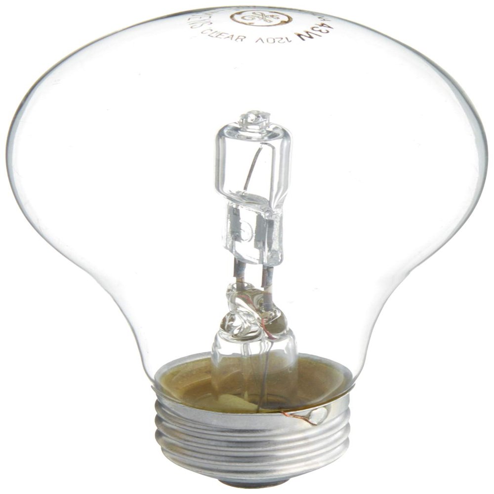 GE Lighting 043168787963 78796 43 Watt Clear A19 Halogen Light Pack of 3 (Each 2 Bulbs)