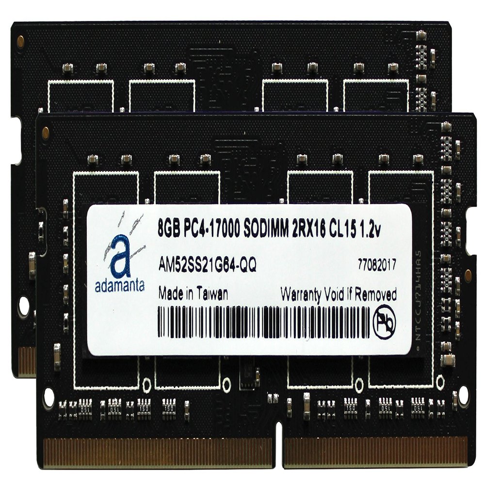 Adamanta 16GB (2x8GB) Laptop Memory Upgrade for MSi GS70 6QC 023FR Stealth DDR4 2133 PC4-17000 SODIMM 2Rx16 CL15 1.2v Notebook RAM