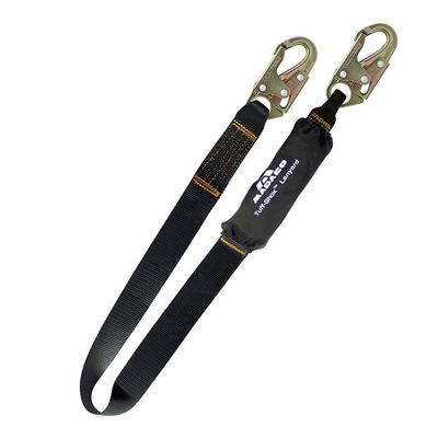 Madaco Roof Construction Fall Protection Heavy Duty Industrial Safety Internal Shock Absorbing Pack 6FT Snap Hook Lanyard ANSI OSHA L-613-02B-HS