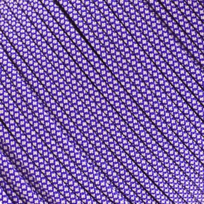 West Coast Paracord Multi Color Nylon Military Paracord 550 Type III 7 Strand Utility Cord Rope - 100 Foot Hanks (Acid Purple with Silver Gray Diamonds)