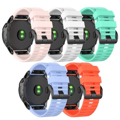 Band for Garmin Fenix 7X/6X/5X, Soft Silicone Replacement Watch Band Strap for Garmin Fenix 7X Pro/6X Pro/5X Plus/3/3 HR Smart Watch