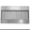 20" x 4" Galvanized Steel Spiral Duct Air Vent Grille Cover - Fully Adjustable Double Deflection HVAC Air Supply [Outer Dimensions: 22w X 6" h] view 2