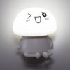 LuxLumi Mushroom Buddy LED Touch Night Light Silicone Dimmable Touch Battery Operated for Kids Room Baby Nursery Toddler Girls Boys Halloween view 2