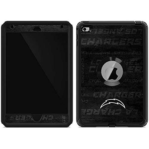 Skinit Decal Skin Compatible with OtterBox Defender iPad Mini 4 - Officially Licensed NFL Los Angeles Chargers Black & White Design