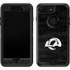 Skinit Decal Skin Compatible with OtterBox Defender iPhone 7 Plus - Officially Licensed NFL Los Angeles Rams Black & White Design view 1