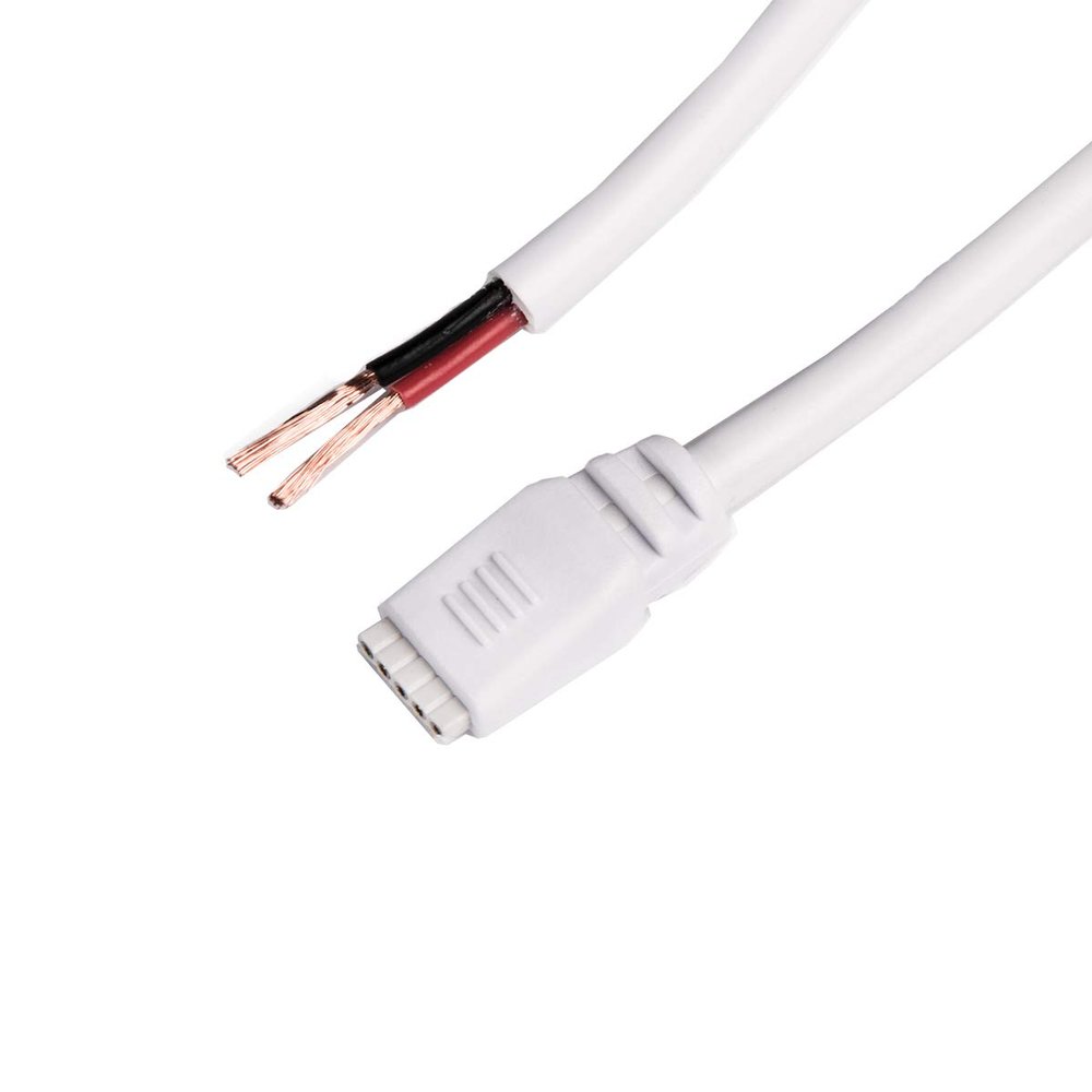 WAC Lighting LED-TC-WEXT-144 Invisiled 12' Wall Rated Lead Wire for Invisiled 16 Guage 24V in Blackblack