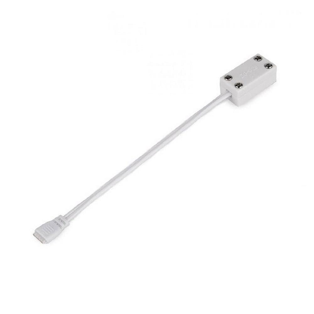 WAC Lighting LED-TC-B-2-WT Invisiled Connector for Invisiled 24V Tape Light in WhiteWhite