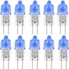 10 Pack Looks Like Xenon 20 Watt AC DC 12V Light Bulb Replacement JC G4 2Pin Base Halogen Desk Task Table Pendant Lamp 12 Volt 20W Bi-Pin Cool Clear Bright White Long Lifetime T3 Capsule Under Cabinet view 1