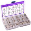 QBGTFAK 15 Values 250 pcs Fast-Blow Glass Fuses Assortment Kit 6x30mm 250V 1A, 2A, 3A, 5A, 6A, 7A, 8A, 10A, 15A,20A, 5x20mm, 250V 1A, 5A, 10A, 15A, 20A amp packag in a Clear Plastic Box view 1