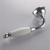 Shile Traditional Brass Ceramics Telephone Handheld Shower Head Chrome Finish with 1.5 Meter Hose for Bathroom view 3