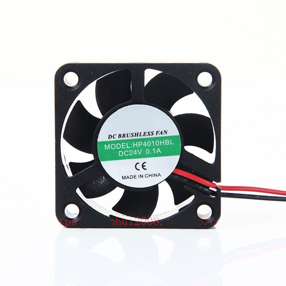 4CM Fan DC5V/12V/24V 4CM dc Fan 4010 Computer Fan 40 * 40 * 10MM (DC24V Ball Bearing 2pin)