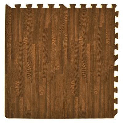 Achim Home Furnishings Interlocking Foam Anti Fatigue Tile Easy to Install 24 x 24 (Walnut)