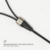MEZE AUDIO | 3m Cable for 99 Classics Walnut Silver | 3.5mm Male to Dual TS Mono 3.5mm Male Connector Plug | Kevlar Reinforced Fabric | Oxygen-Free Copper view 3
