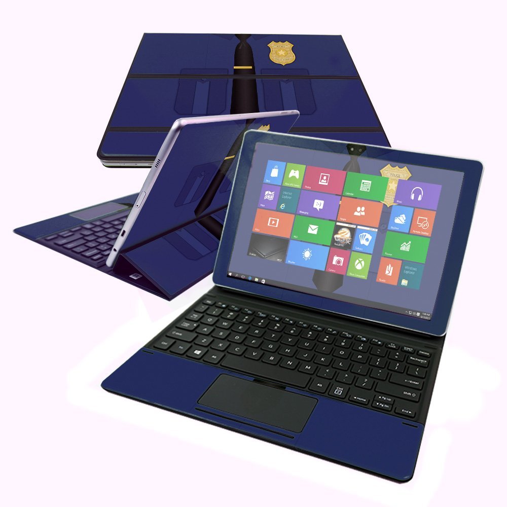 MightySkins Skin Compatible with Samsung Galaxy Book 10.6" - Policeman | Protective, Durable, and Unique Vinyl Decal wrap Cover | Easy to Apply, Remove, and Change Styles | Made in The USA