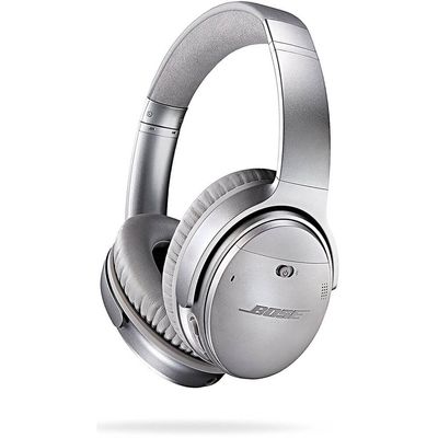 Bose QuietComfort 35 II Noise Cancelling Bluetooth Headphones Wireless, Over Ear Headphones with Built in Microphone and Alexa Voice Control, Silver