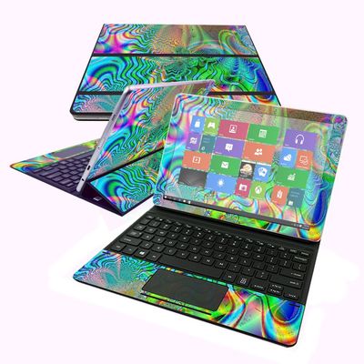 MightySkins Skin Compatible with Samsung Galaxy Book 10.6" - Psychedelic | Protective, Durable, and Unique Vinyl Decal wrap Cover | Easy to Apply, Remove, and Change Styles | Made in The USA