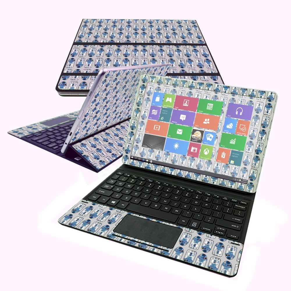 MightySkins Skin Compatible with Samsung Galaxy Book 10.6" - Galaxy Bots | Protective, Durable, and Unique Vinyl Decal wrap Cover | Easy to Apply, Remove, and Change Styles | Made in The USA