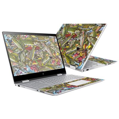 Skin Compatible with HP Envy x360 15" (2017) - Fish Puzzle| MightySkins Protective, Durable, and Unique Vinyl Decal wrap Cover | Easy to Apply, Remove, and Change Styles | Made in The USA