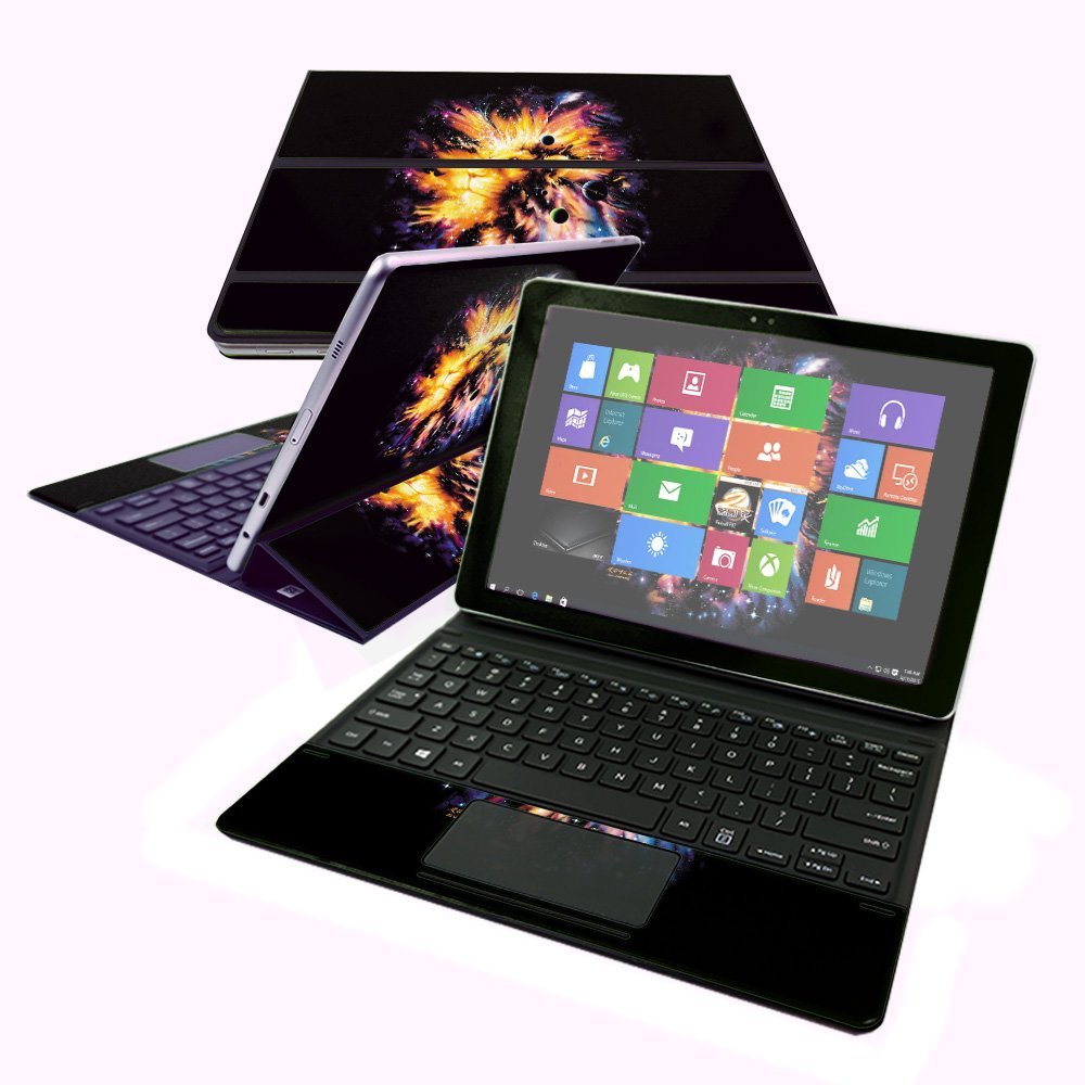 MightySkins Skin Compatible with Samsung Galaxy Book 10.6" - Leo Galaxy | Protective, Durable, and Unique Vinyl Decal wrap Cover | Easy to Apply, Remove, and Change Styles | Made in The USA