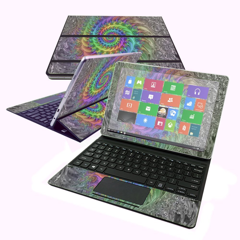 MightySkins Skin Compatible with Samsung Galaxy Book 10.6" - Tripping | Protective, Durable, and Unique Vinyl Decal wrap Cover | Easy to Apply, Remove, and Change Styles | Made in The USA