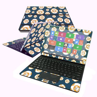 MightySkins Skin Compatible with Samsung Galaxy Book 10.6" - Mini Galaxy Bots | Protective, Durable, and Unique Vinyl Decal wrap Cover | Easy to Apply, Remove, and Change Styles | Made in The USA