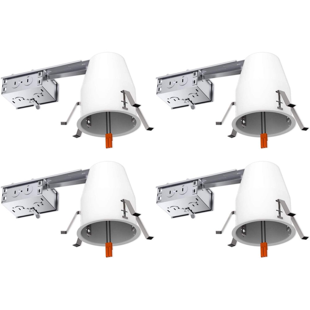 4" Inch Remodel LED Recessed Can Housing Air Tight IC UL Listed and Title 24 Certified Four Bros Lighting (4 Pack)