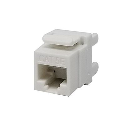 Best 5 Pack lot Keystone Jack Cat5e White Network Ethernet 110 Punchdown 8P8C 180