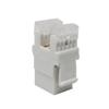 Best 5 Pack lot Keystone Jack Cat5e White Network Ethernet 110 Punchdown 8P8C 180 view 2