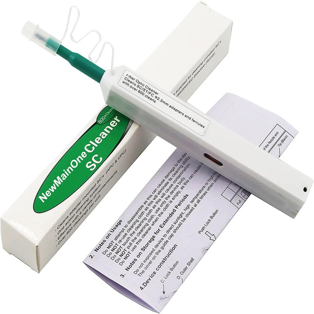 Fiber Optic Connector Cleaning Pen for 2.5mm Ferrules SC,FC,ST,SC/APC and FC/APC,800+ Clean Times1