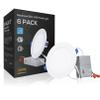 TORCHSTAR 6-Pack 6 Inch Ultra-Thin LED Recessed Light, CRI90 12W, 3000K view 1