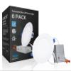 TORCHSTAR 6-Pack 6 Inch Ultra-Thin LED Recessed Light, CRI90 12W, 5000K view 1