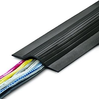 UT Wire 5' Cable Blanket Low Profile Cord Cover and Protector, Black