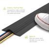 UT Wire 5' Cable Blanket Low Profile Cord Cover and Protector, Black view 2