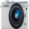 Canon EOS M100 Mirrorless Digital Camera - White with 15-45mm Lens (International Model) view 2