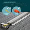 UT Wire 10FT Cable Blanket Low Profile Cord Cover and Protector, Gray view 4