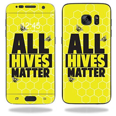 MightySkins Skin Compatible with Samsung Galaxy S7 All Hives Matter | Protective, Durable, and Unique Vinyl Decal wrap Cover | Easy to Apply, Remove, and Change Styles | Made in The USA