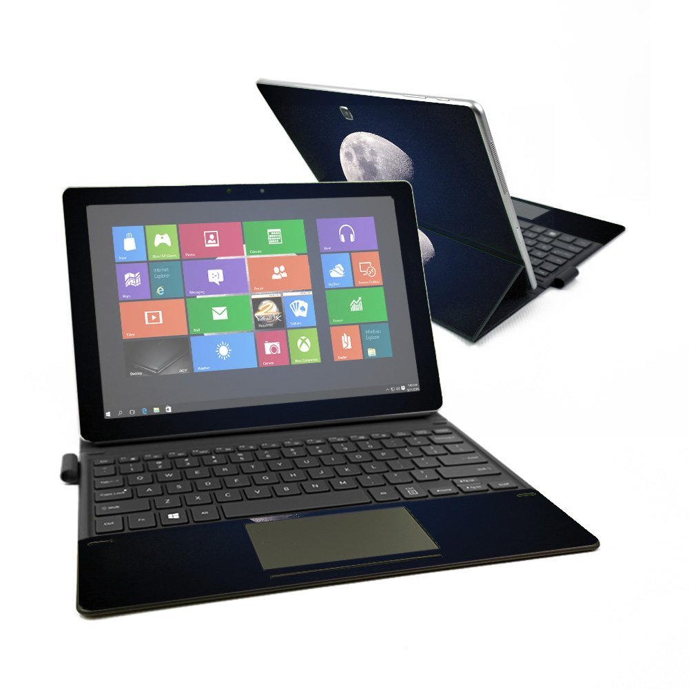 MightySkins Skin Compatible with Samsung Galaxy Book 12" - Moon | Protective, Durable, and Unique Vinyl Decal wrap Cover | Easy to Apply, Remove, and Change Styles | Made in The USA
