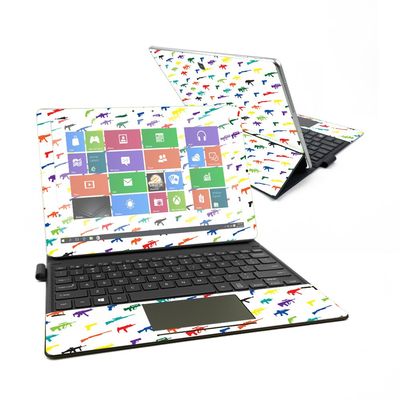 MightySkins Skin Compatible with Samsung Galaxy Book 12" - Fun Guns | Protective, Durable, and Unique Vinyl Decal wrap Cover | Easy to Apply, Remove, and Change Styles | Made in The USA